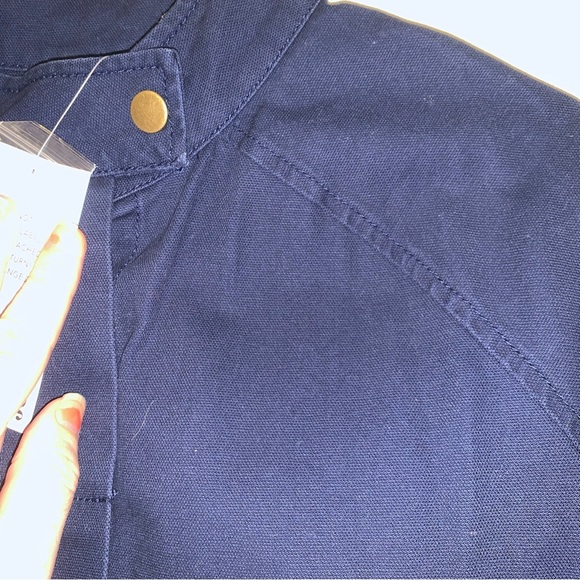 JUSTFAB Casual Folk Parka Indigo Women’s Size Small - Picture 6 of 7